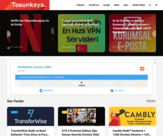 Tosunkaya.com(Teknoloji ve) Screenshot