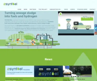 Tosynfuel.eu(Turning sewage sludge into fuels and hydrogen) Screenshot