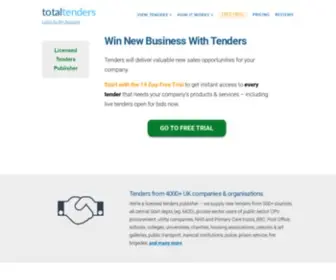 Total-Tenders.co.uk(Start with the 14 Day Free Trial to get instant access to every tender) Screenshot