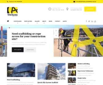 Totalaccesssolutions.com.au(Scaffolding and Rope Access in New South Wales) Screenshot