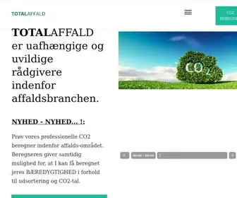 Totalaffald.dk(Industrielt affaldshåndteringssystem) Screenshot