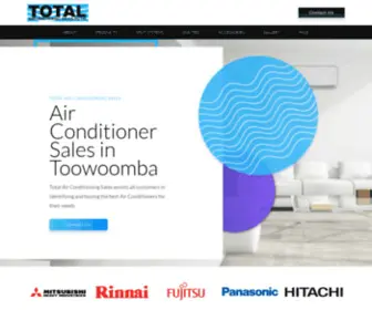 Totalairconditioningsales.com.au(Air Conditioner Sales in Toowoomba) Screenshot