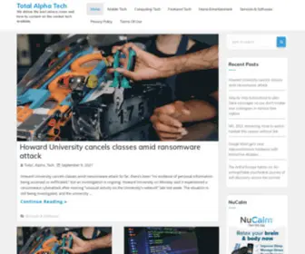 Totalalphatech.com(Total Alpha Tech) Screenshot