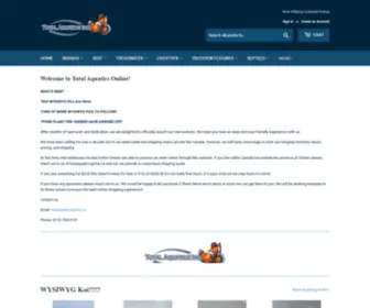 Totalaquatics.ca(Total Aquatics Inc) Screenshot