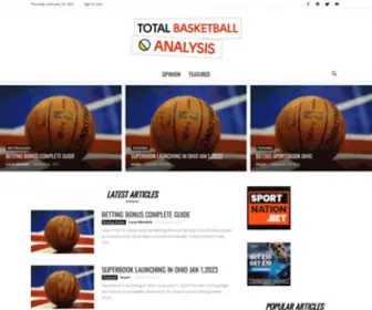 Totalbasketballanalysis.com(Total Basketball Analysis) Screenshot