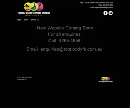 Totalbodyfs.com.au(Fitness Studio) Screenshot