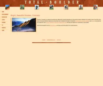 Totalboulder.com(Total Boulder) Screenshot