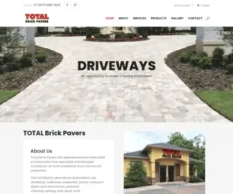 Totalbrickpavers.com(TOTAL Brick Pavers) Screenshot