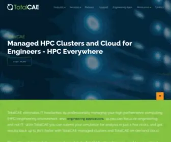 Totalcae.com(Managed HPC Clusters and Cloud for Engineers) Screenshot