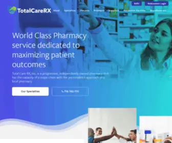 Totalcarerx.com(Specialty Pharmacy) Screenshot