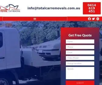 Totalcarremovals.com.au(Sell Car for cash in Sydney) Screenshot