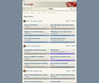 Totalcodex.net(The Tain) Screenshot