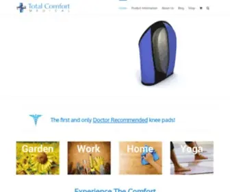 Totalcomfortmedical.com(Knee Pads for Work or Gardening) Screenshot