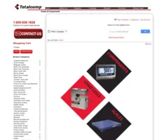 Totalcomp.com(Totalcomp Scales & Components) Screenshot
