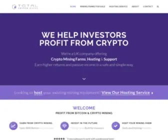 Totalcryptomining.co.uk(Total Crypto Mining) Screenshot