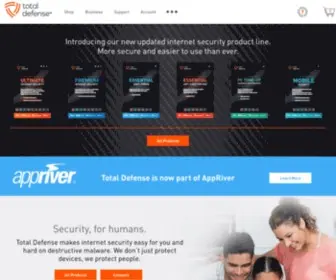 Totaldefense.com(Total Defense) Screenshot