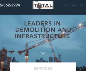 Totaldemoservice.com(Demolition Company) Screenshot