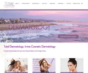 Totaldermatology.com(Board Certified Dermatologist since 1979. Total Dermatology) Screenshot