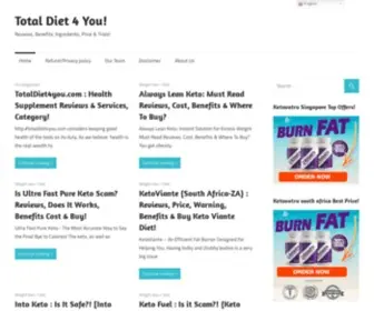 Totaldiet4You.com(Top "USA" Products Reviews) Screenshot