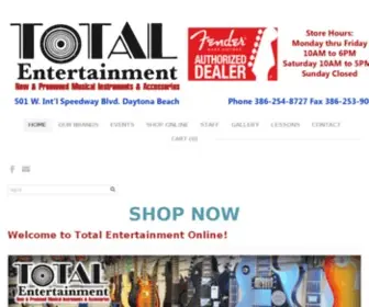 Totalemusic.com(Total Entertainment) Screenshot