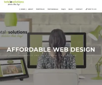 Totalesolutions.com.au(We provide a range of web design services including) Screenshot