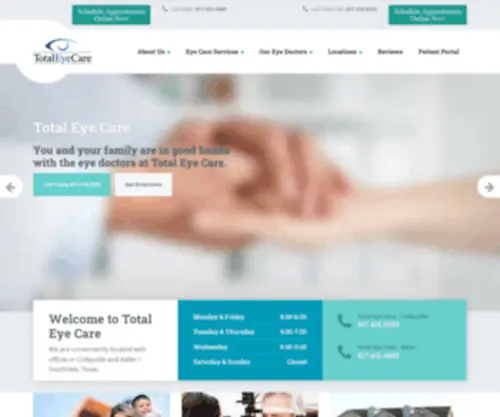 Totaleyecare.net(Eye Doctor) Screenshot