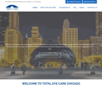 Totaleyecarechicago.com(Total Eye Care) Screenshot