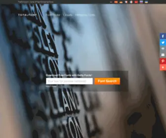 Totalfont.com(Download Free Fonts with GettyFonts) Screenshot
