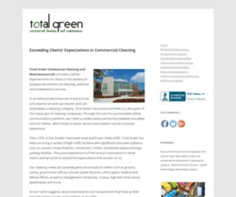 Totalgreen.ca(Exceeding Clients' Expectations in Commercial Cleaning) Screenshot