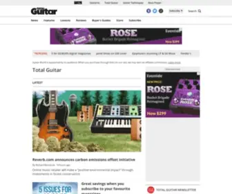 Totalguitar.co.uk(Total Guitar Magazine) Screenshot