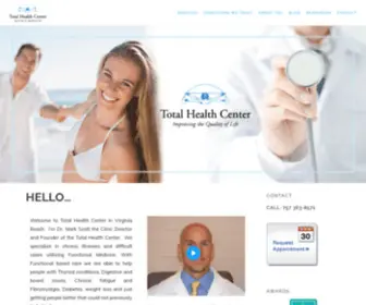 Totalhealthcentervb.com(Chiropractic, Functional Medicine & Thyroid Care) Screenshot