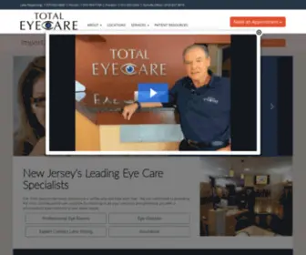 Totalicare.com(The Total Eyecare eye exam experience) Screenshot