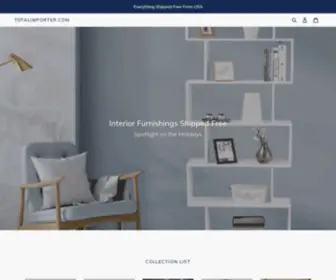 Totalimporter.com(Suppliers of quality home decor) Screenshot