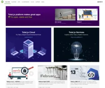 Totaljs.com(Open-source JavaScript platform) Screenshot