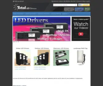 Totalleddrivers.com(Total LED Drivers LED indoor) Screenshot