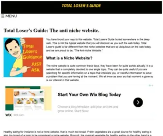 Totallosersguide.com(Total Losers Guide Home) Screenshot