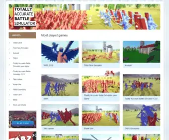 Totally-Accurate.com(Play Totally Accurate Battle Simulator) Screenshot