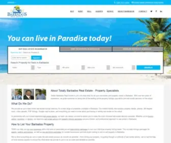 Totallybarbadosrealestate.com(Totally Barbados Real Estate) Screenshot