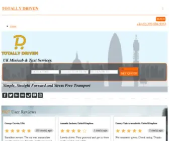 Totallydriven.co.uk(Cheap Taxi in London) Screenshot