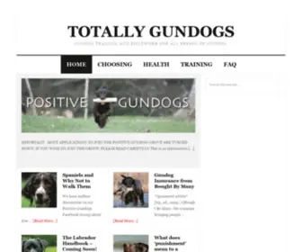 Totallygundogs.com(Totally Gundogs) Screenshot