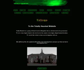 Totallyhaunted.co.uk(TOTALLY HAUNTED) Screenshot