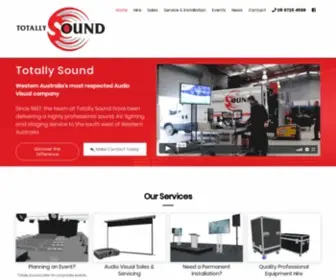 Totallysound.com.au(WA's Most respected Audio Visual Company) Screenshot