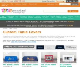 Totallytablecovers.com(Trade Show Table Covers) Screenshot