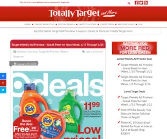 Totallytarget.com(Earliest Target Ad Preview) Screenshot