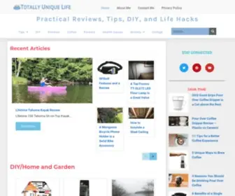 Totallyuniquelife.com(Practical Reviews) Screenshot