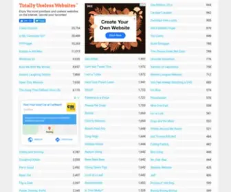 Totallyuselesswebsites.com(102 Totally Useless Websites) Screenshot