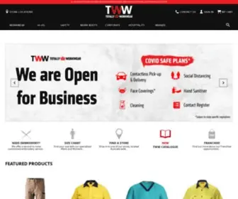 Totallyworkwear.com.au(Totally Workwear) Screenshot