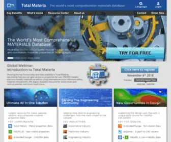 Totalmateria.com(Total Materia) Screenshot