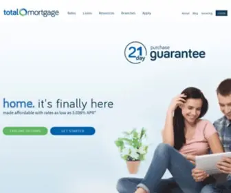 Totalmortgage.com(Total Mortgage Services) Screenshot