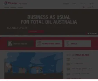 Totaloil.com.au(Total Australia) Screenshot